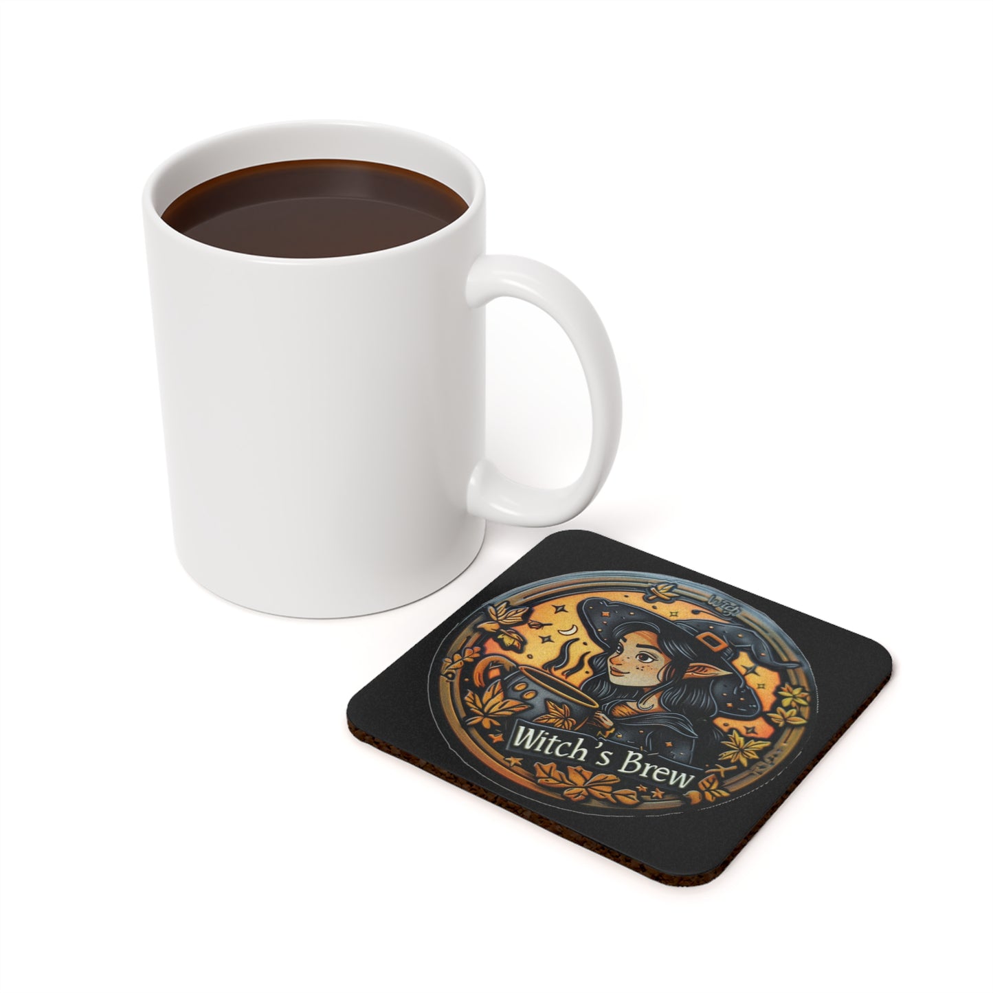 Coaster with cork back - Witch's Brew -