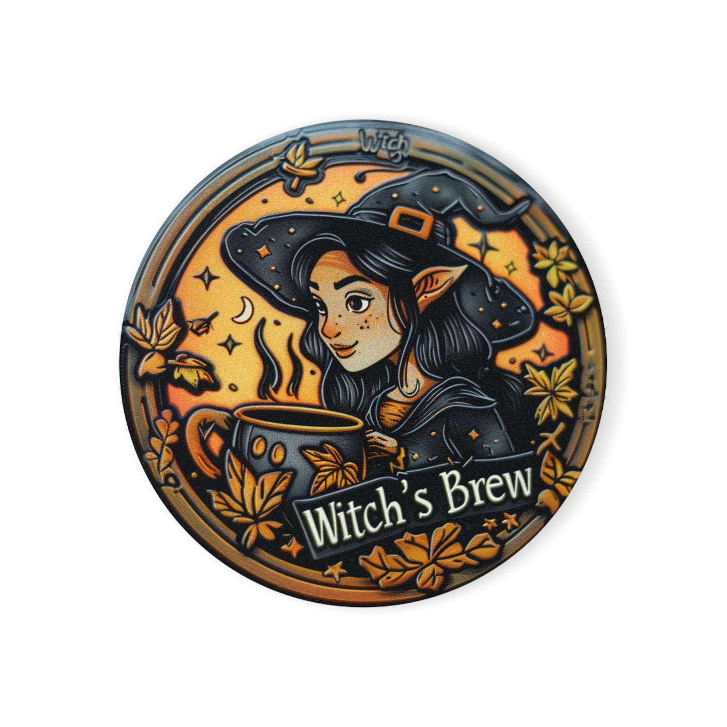 Coaster with cork back - Witch's Brew -