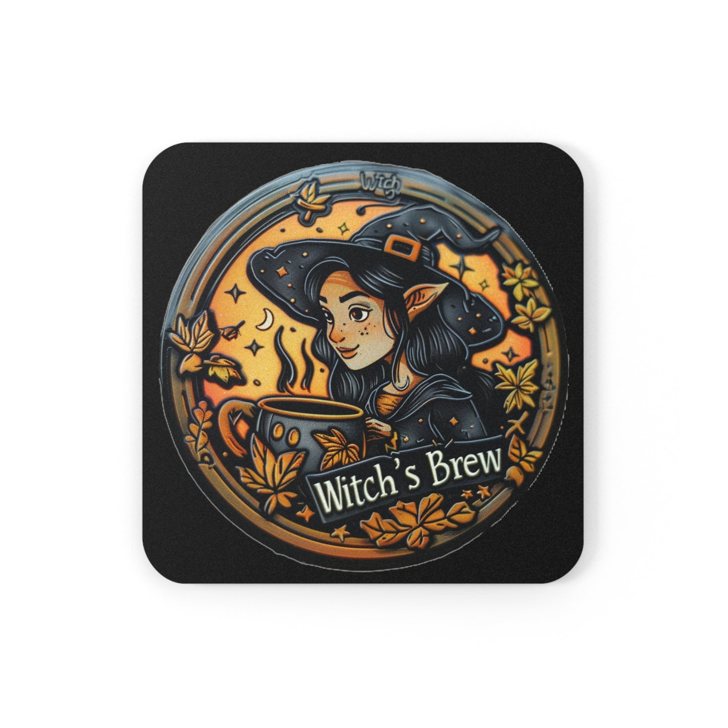 Coaster with cork back - Witch's Brew -