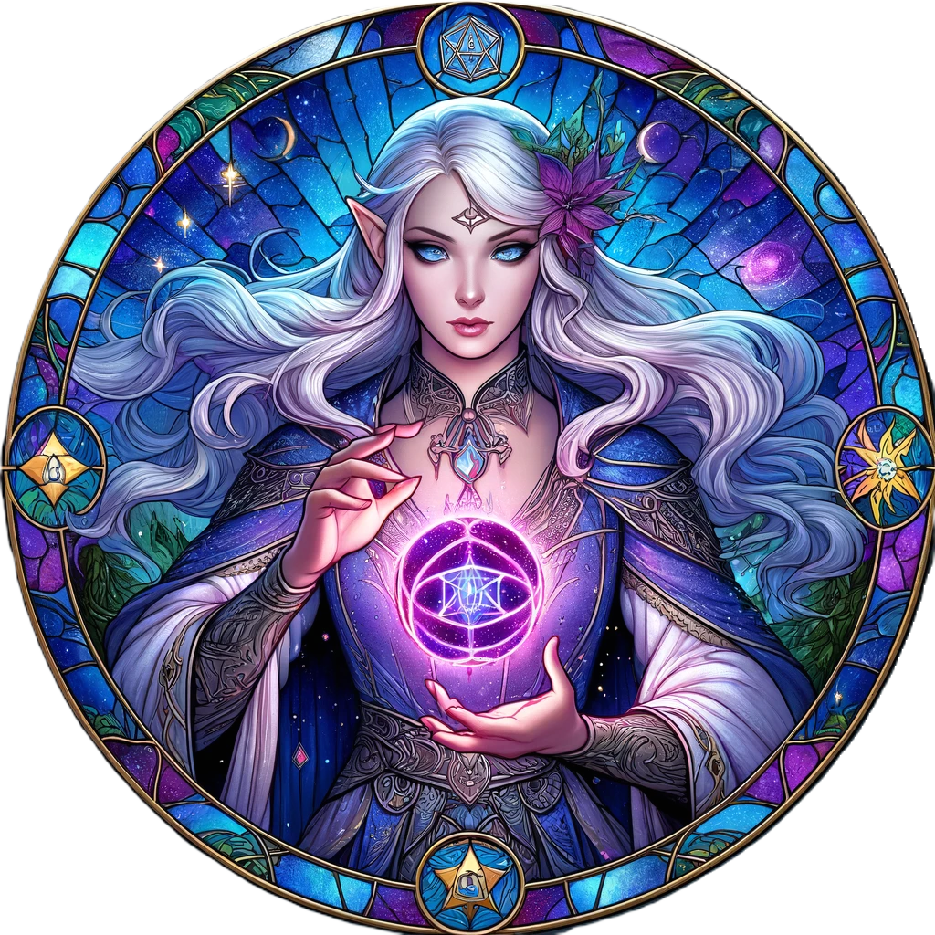 50 Spellcaster tokens: The Arcane Assembly - Wizards & Mages Digital Tokens - Stained Glass Fantasy Art, Transparent Backgrounds for VTT DnD