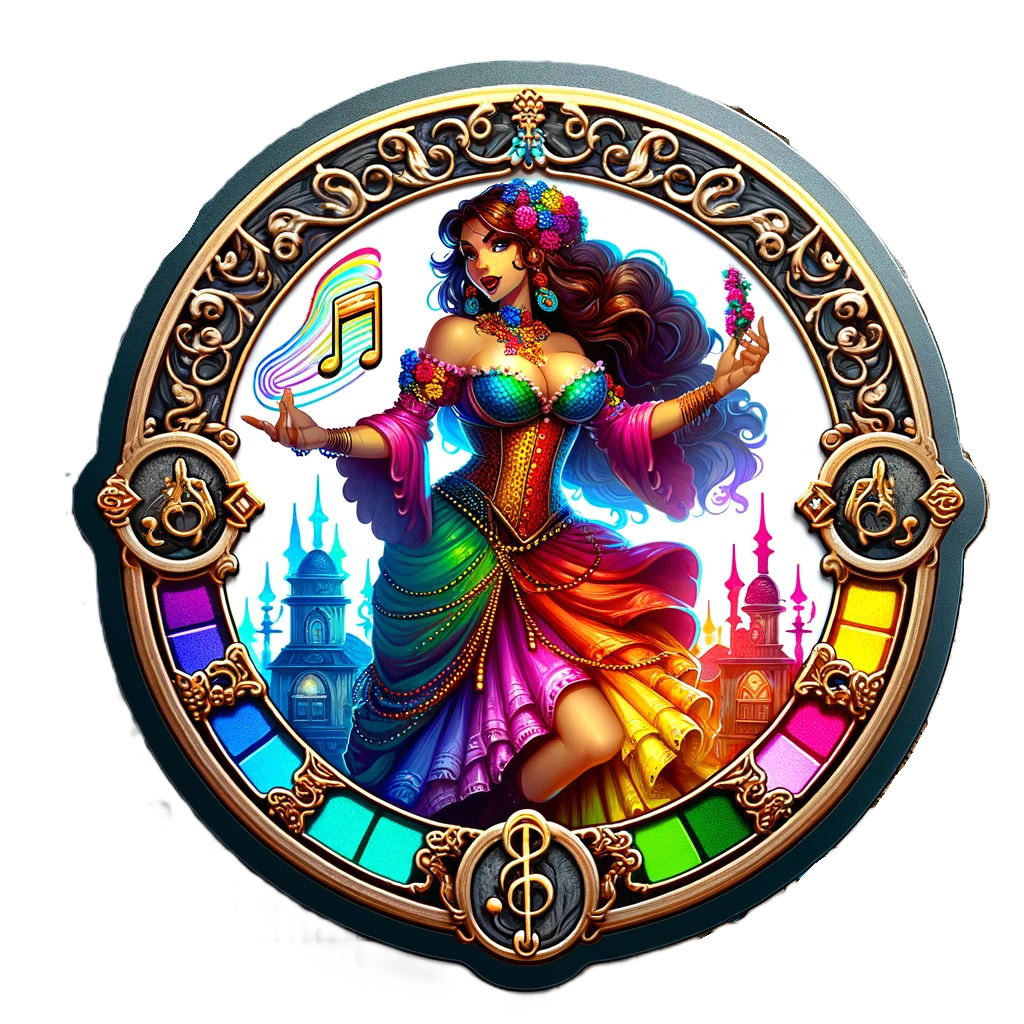 50 Bard Tokens - College of Resonant Echoes - DnD, Multiple Art Styles, Digital Download Transparent PNG for VTT - Musical Character Bundle