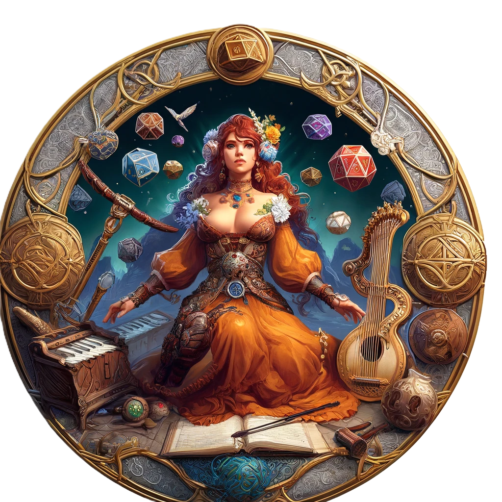 50 Bard Tokens - College of Resonant Echoes - DnD, Multiple Art Styles, Digital Download Transparent PNG for VTT - Musical Character Bundle