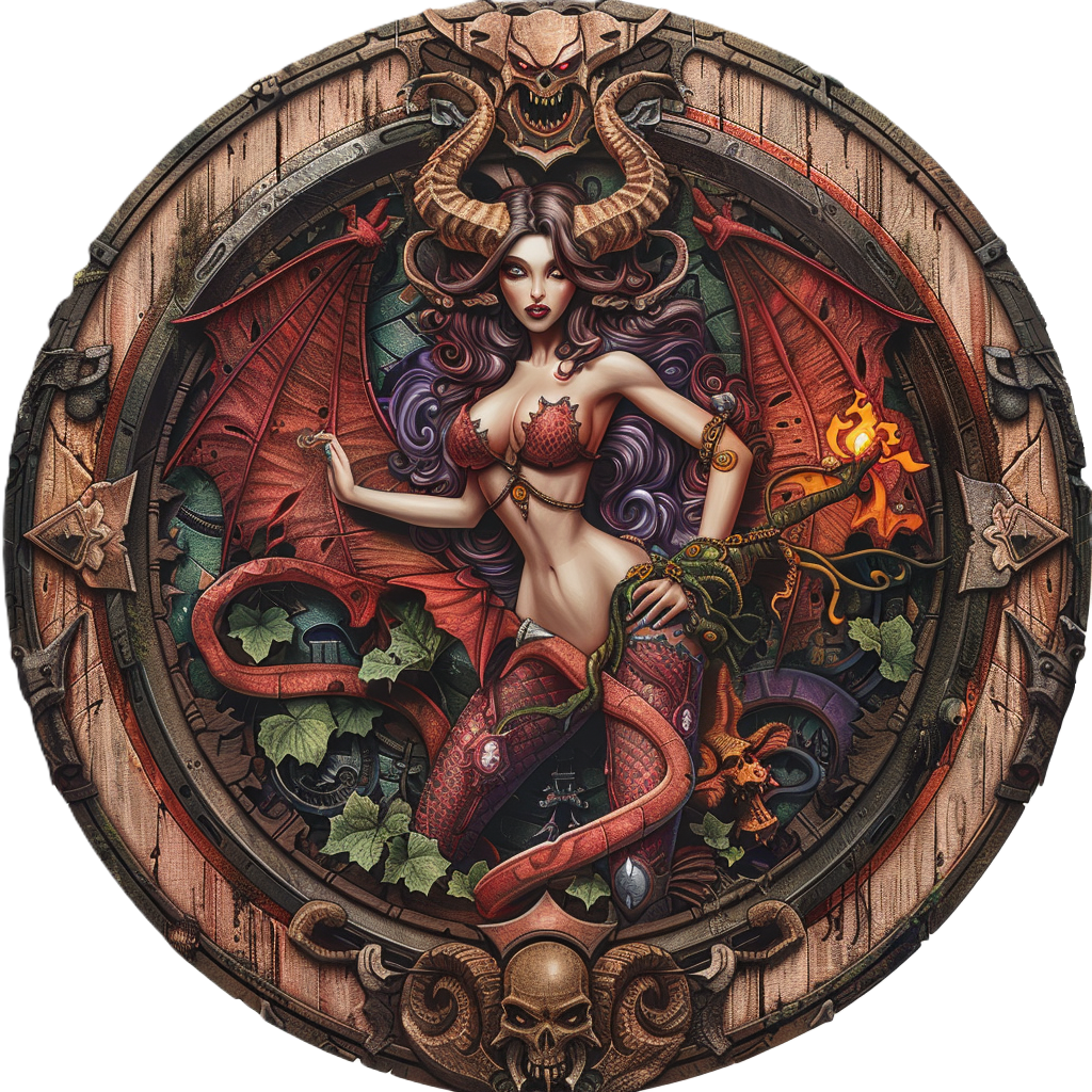 Dark Temptresses: 50 Female Vampire and Succubus Tokens for D&D - Fantasy Art PNGs - DM tools, player character creation, sexy villains VTT