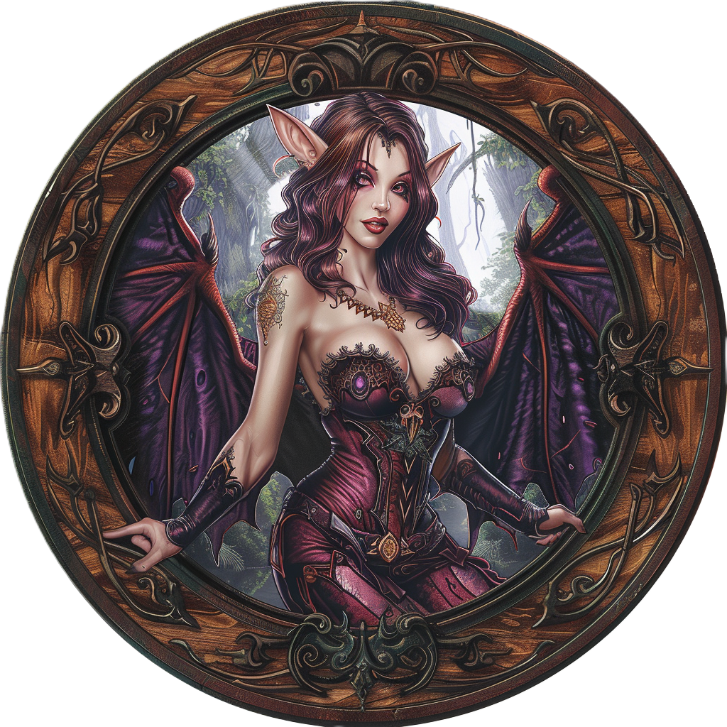 Dark Temptresses: 50 Female Vampire and Succubus Tokens for D&D - Fantasy Art PNGs - DM tools, player character creation, sexy villains VTT