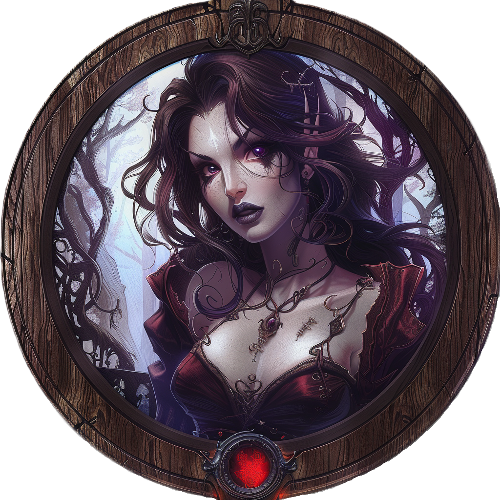 Dark Temptresses: 50 Female Vampire and Succubus Tokens for D&D - Fantasy Art PNGs - DM tools, player character creation, sexy villains VTT