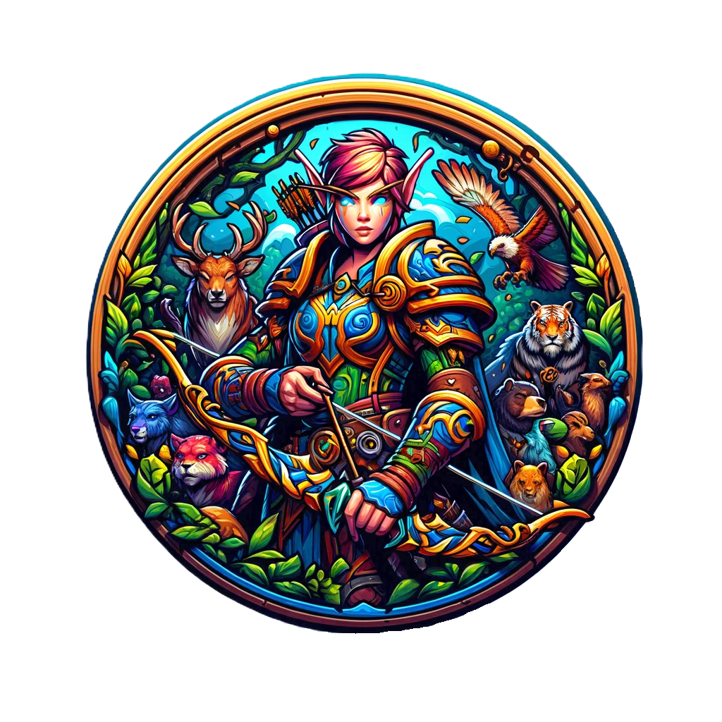 The Feywild Rangers: 50 Digital Ranger Tokens for D&D - Transparent PNG files, Character tokens, Pathfinder, VTT, Ranger tokens, Elf tokens