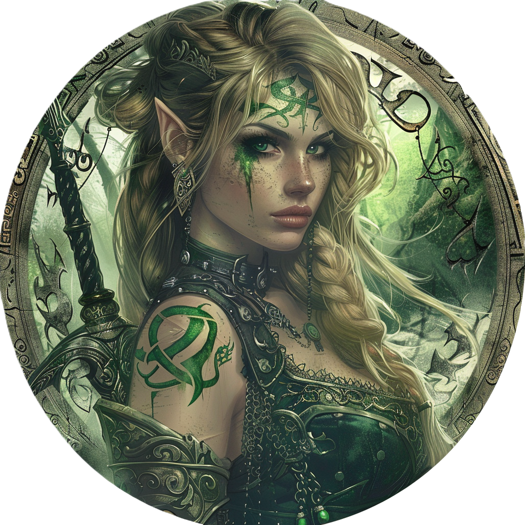 The Feywild Rangers: 50 Digital Ranger Tokens for D&D - Transparent PNG files, Character tokens, Pathfinder, VTT, Ranger tokens, Elf tokens