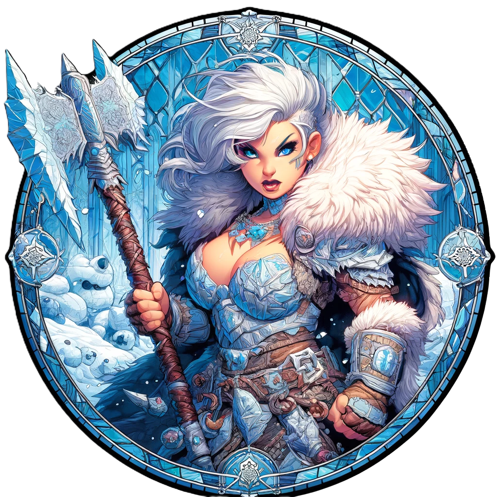 Frostborne Champions: 50 Winter Warrior and Mage Tokens for D&D - Fantasy Art PNGs character creation - character sheet tokens - DM assets