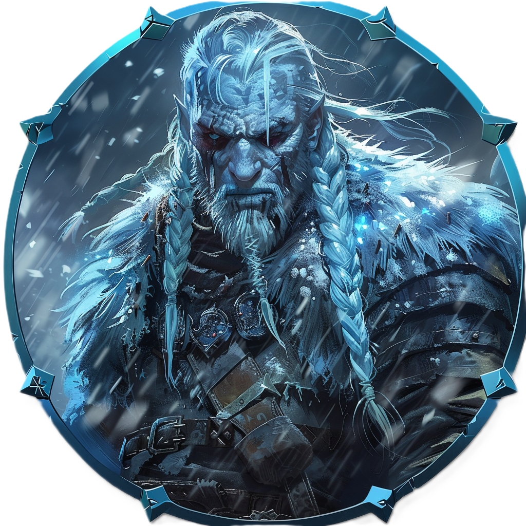 Frostborne Champions: 50 Winter Warrior and Mage Tokens for D&D - Fantasy Art PNGs character creation - character sheet tokens - DM assets