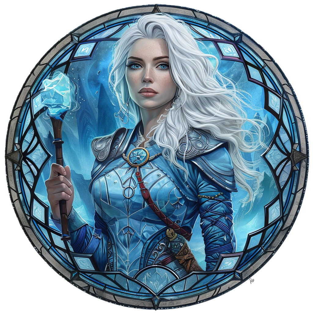 Frostborne Champions: 50 Winter Warrior and Mage Tokens for D&D - Fantasy Art PNGs character creation - character sheet tokens - DM assets