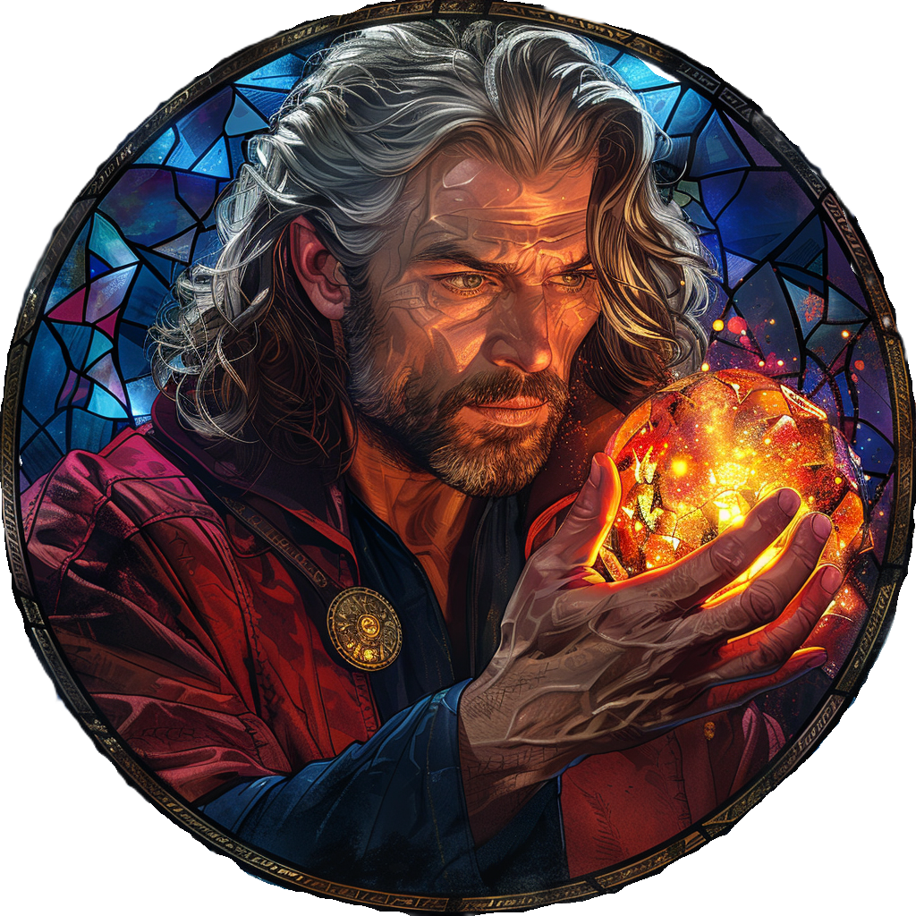 The Arcane Council: 50 Digital Wizard Tokens for D&D - Fantasy Art PNGs - Transparent backgrounds - Dungeons and Dragons character creation