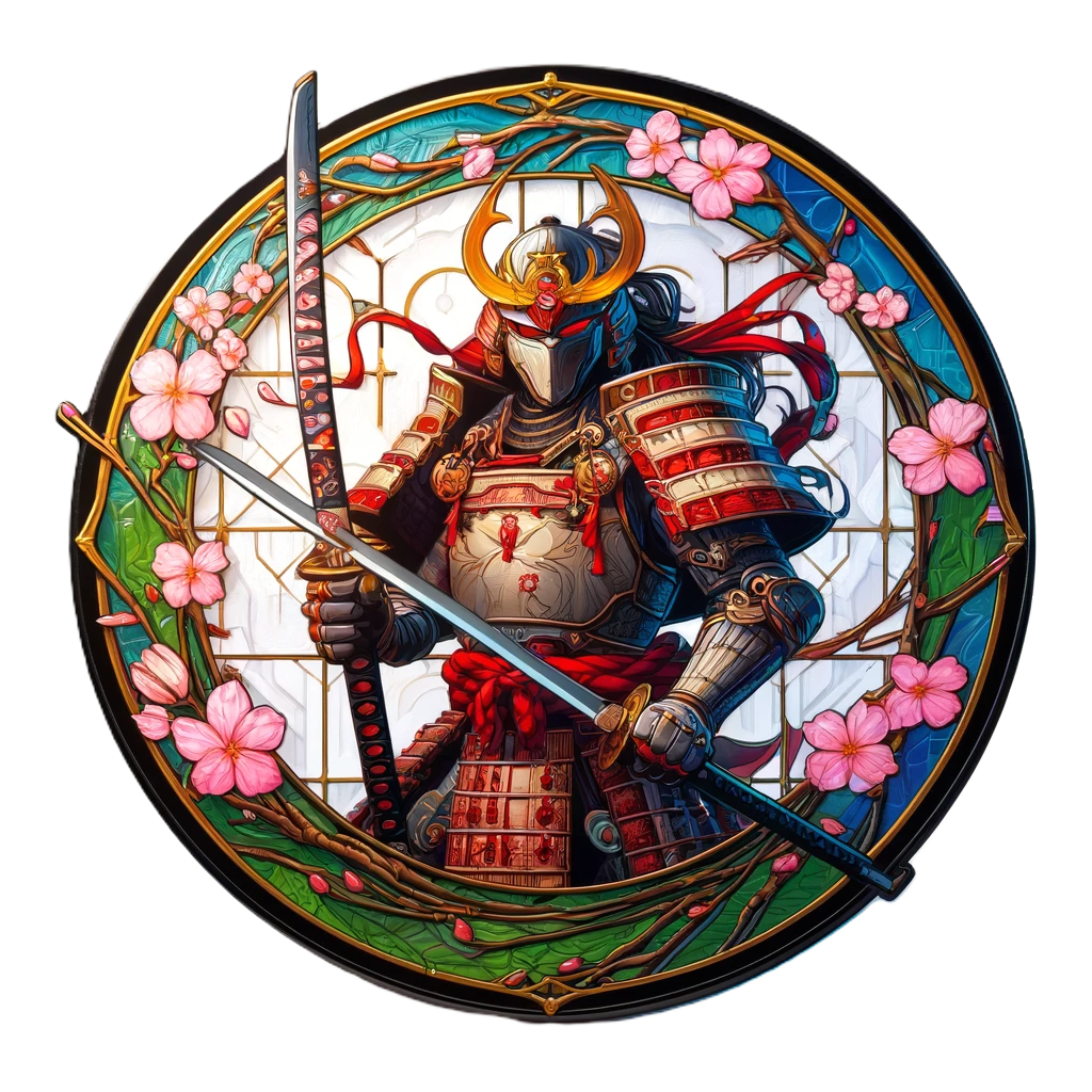 The Dragon's Ronin: 50 Digital Samurai Tokens for D&D - Fantasy Art PNGs, Transparent background VTT markers, Instant Download RPG coins