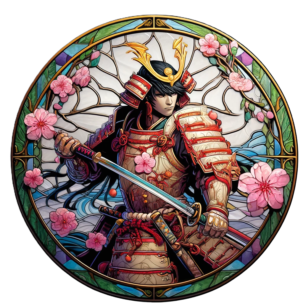 The Dragon's Ronin: 50 Digital Samurai Tokens for D&D - Fantasy Art PNGs, Transparent background VTT markers, Instant Download RPG coins