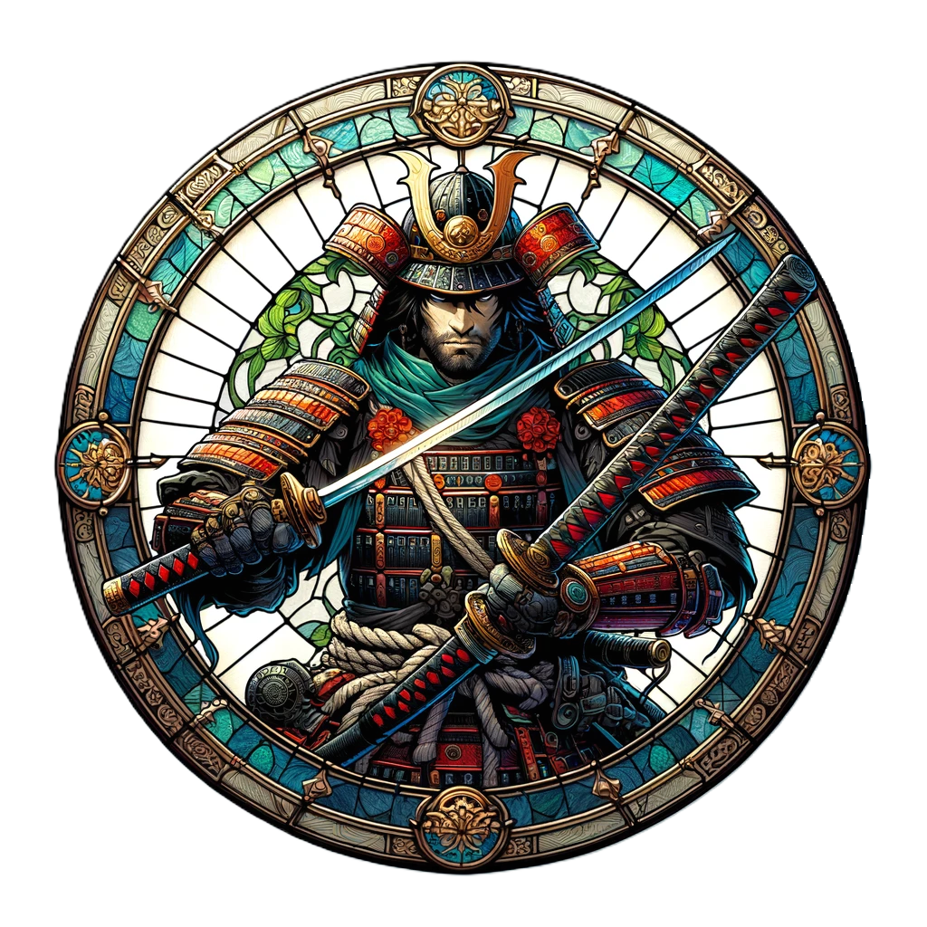 The Dragon's Ronin: 50 Digital Samurai Tokens for D&D - Fantasy Art PNGs, Transparent background VTT markers, Instant Download RPG coins