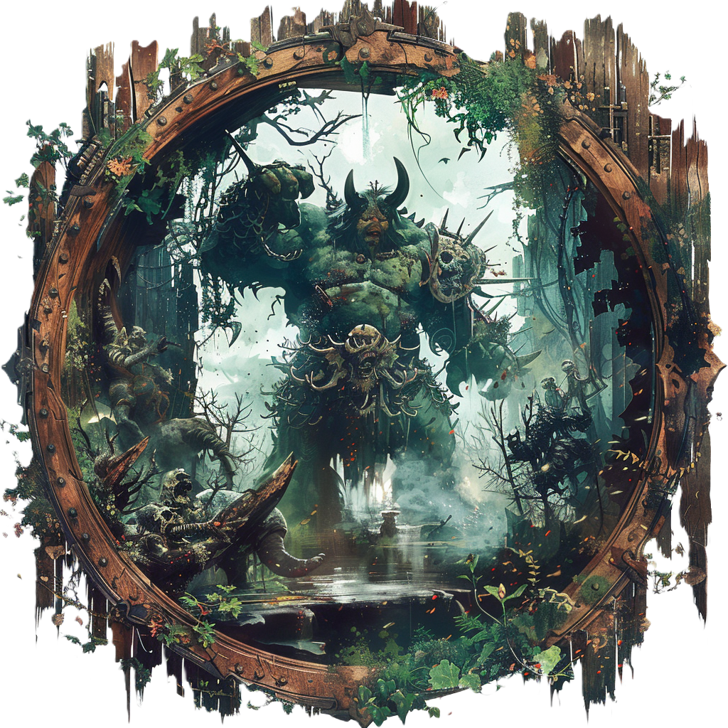 50 token bundle | Corrupted Forest Abominations | Digital PNG Circle Tokens for D&D | Fantasy Art Style | Transparent Backgrounds RPG enemy