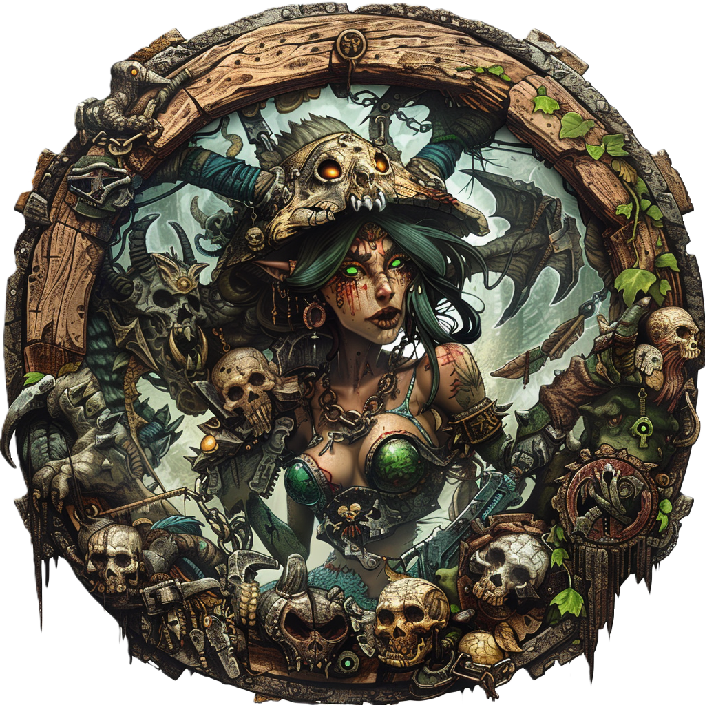 50 token bundle | Corrupted Forest Abominations | Digital PNG Circle Tokens for D&D | Fantasy Art Style | Transparent Backgrounds RPG enemy