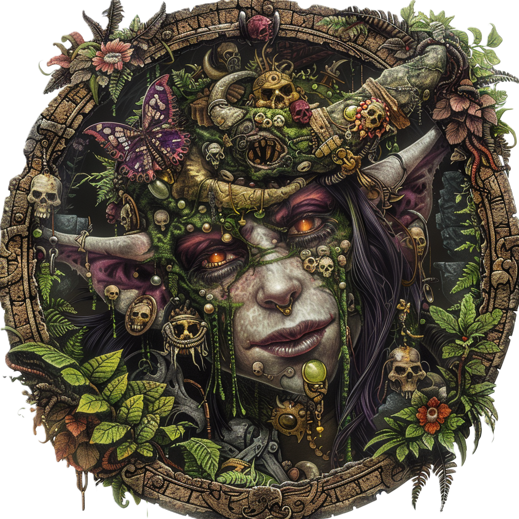 50 token bundle | Corrupted Forest Abominations | Digital PNG Circle Tokens for D&D | Fantasy Art Style | Transparent Backgrounds RPG enemy